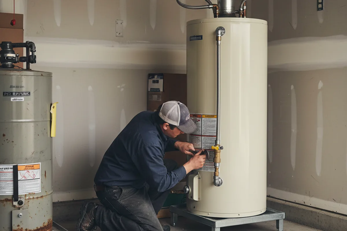 Water heater and shutoff valve replacement in Mauldin